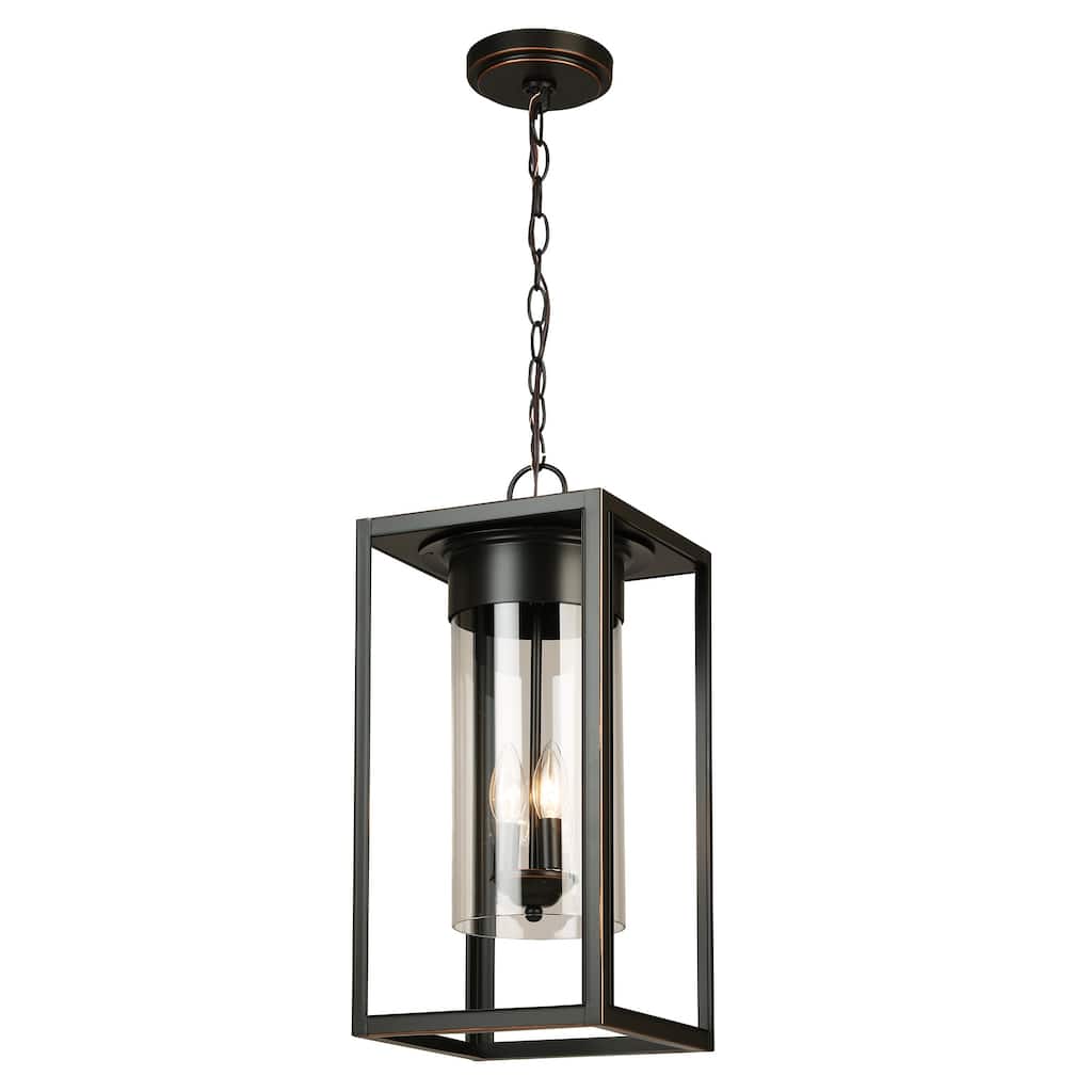 Eglo Walker Hill 20-inch Outdoor Pendant in Oil-Rubbed Bronze