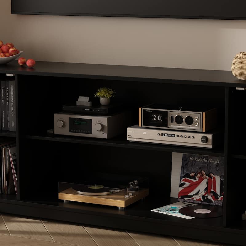 Living Room Set with TV Stand and Two Bookcases Doors 102"/68.1"W