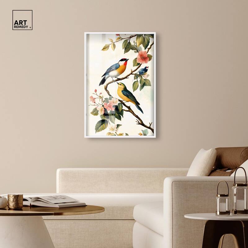 Colorful Perch Shadowbox by Art Remedy