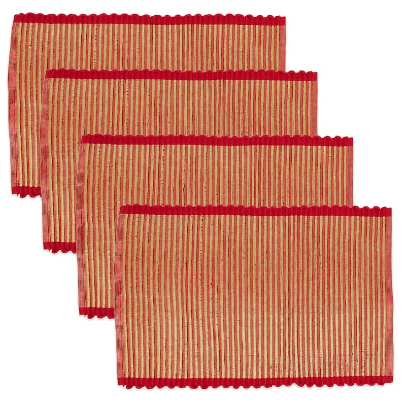 Shiny Chic Shimmer Stripe Placemat (Set of 4)