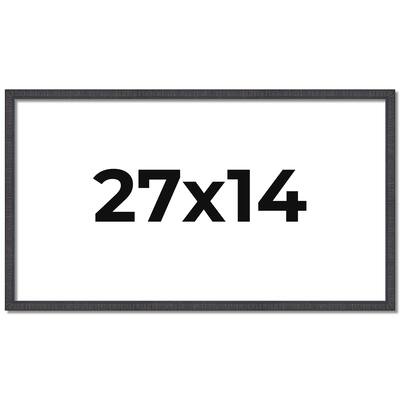 27x14 Frame Brown Solid Wood Picture Frame - Complete Modern Photo