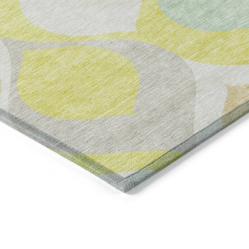 Machine Washable Indoor/ Outdoor Chantille Geo Contemporary Rug