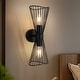 preview thumbnail 3 of 30, 2-Light Black/Gold Wall Sconces 16 Inch Modern Wall Sconce - N/A