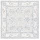 preview thumbnail 8 of 35, SAFAVIEH Handmade Micro-Loop Shakti Modern Wool Rug 5' Square - Light Blue/Ivory