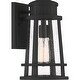 preview thumbnail 1 of 4, Dunham 1-Light Outdoor Lantern in Earth Black