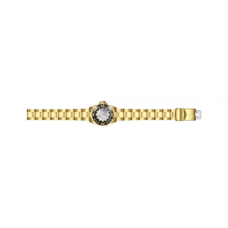 Invicta Women's 2962 Pro Diver Quartz 3 Hand Black Dial Watch - Mother of Pearl