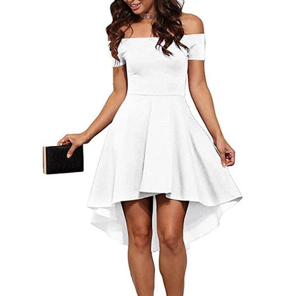 Shop Women Casual Off Shoulder Formal Party Cocktail Dress
