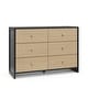 preview thumbnail 16 of 26, Storkcraft Calabasas 6 Drawer Dresser - GREENGUARD Gold Certified, 6 Drawer Dresser with Interlocking Drawer System Black/Driftwood