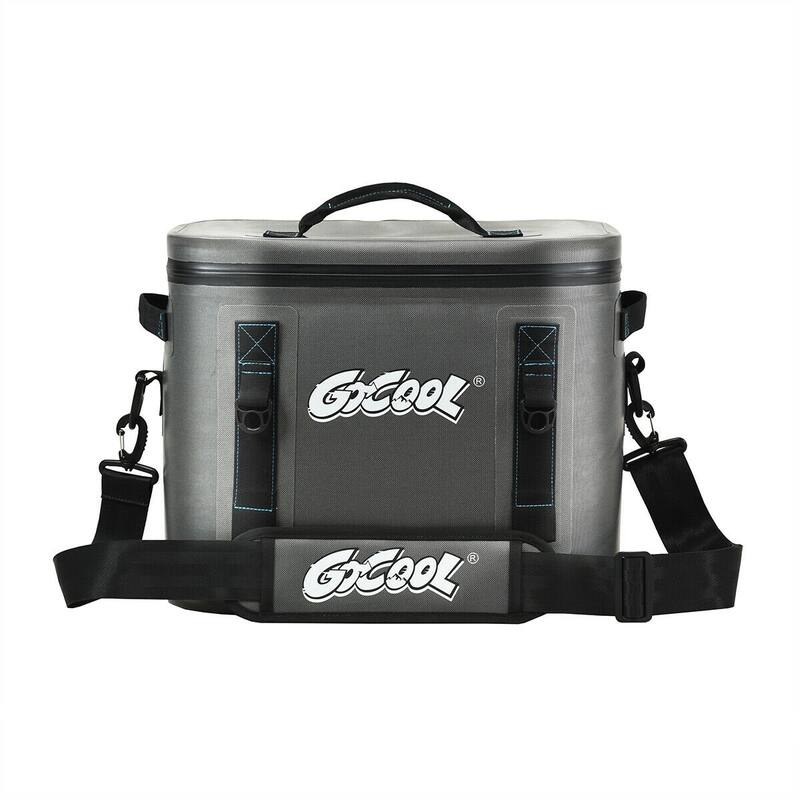 Gymax 30 Cans Soft Portable Cooler Bag Leak-Proof Insulated - Grey