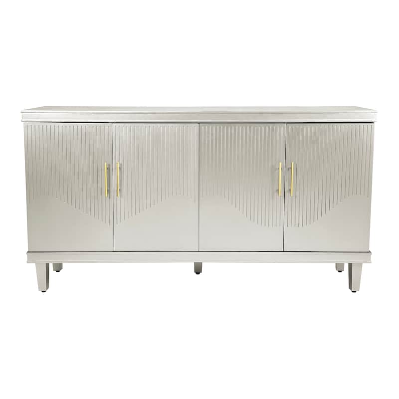 59.84''Large Size 4-Door Cabinet, Same as Living Room, Kitchen, Hallway(Champagne)