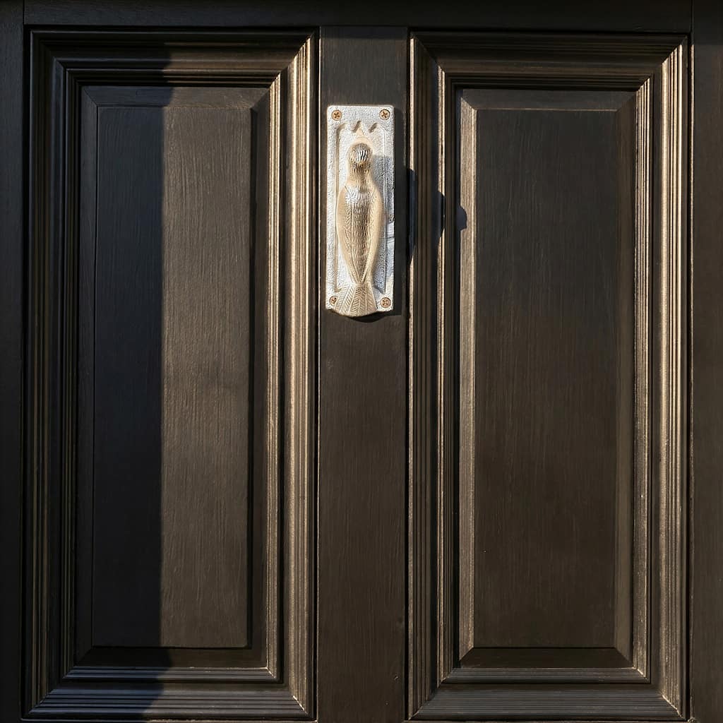 Cast Metal Bird Shaped Door Knocker