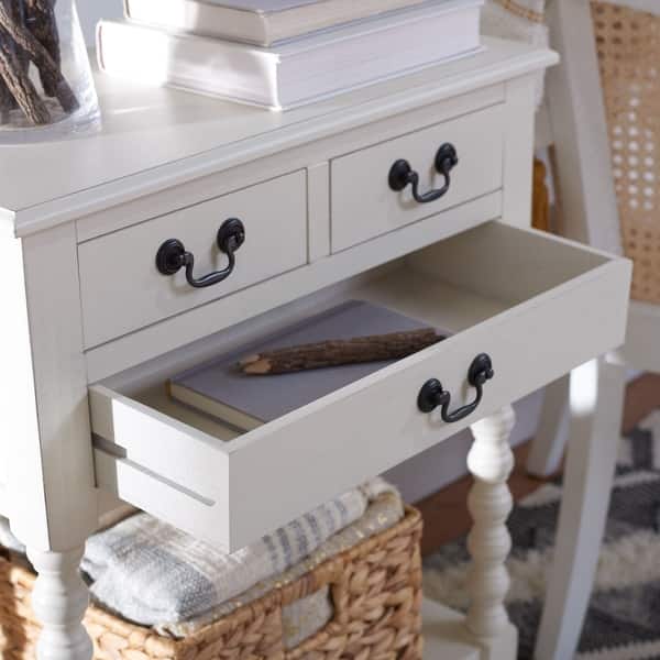 SAFAVIEH Athena 3-Drawer Console Table - 23.5" W x 13" L x 29.5" H - 23.5" W x 13" L x 29.5" H