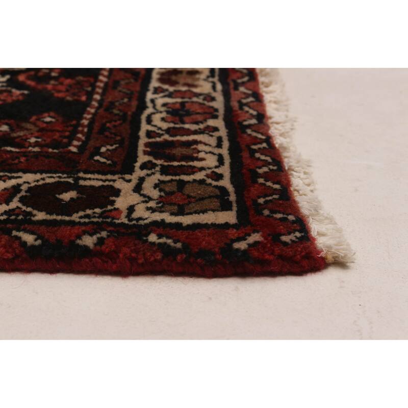 ECARPETGALLERY Hand-knotted Andelz Black Wool Rug - 3'7 x 13'7