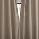 preview thumbnail 7 of 9, Sun Zero Treviso Linen Blend Magnetic Closure Total Blackout Back Tab 1-Piece Curtain Panel, Single Panel