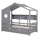 preview thumbnail 24 of 34, Playhouse Design Twin Size House Wooden Bed With Trundle, Modern Design for Kids with Storage Shlef