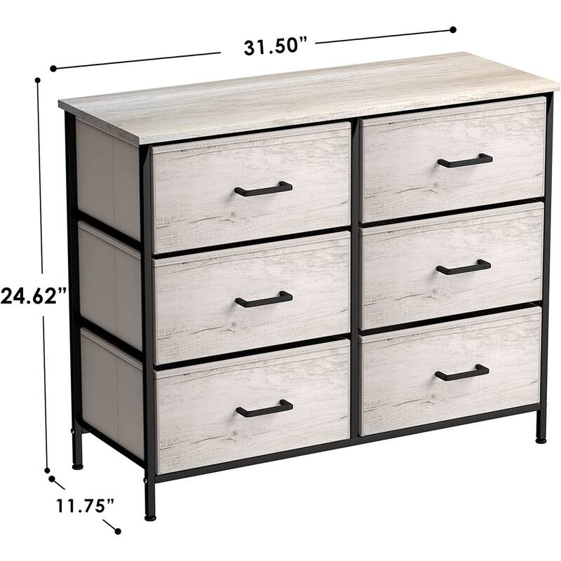Dressers for Bedroom with 6 Drawers, Chest of Drawers for Bedroom