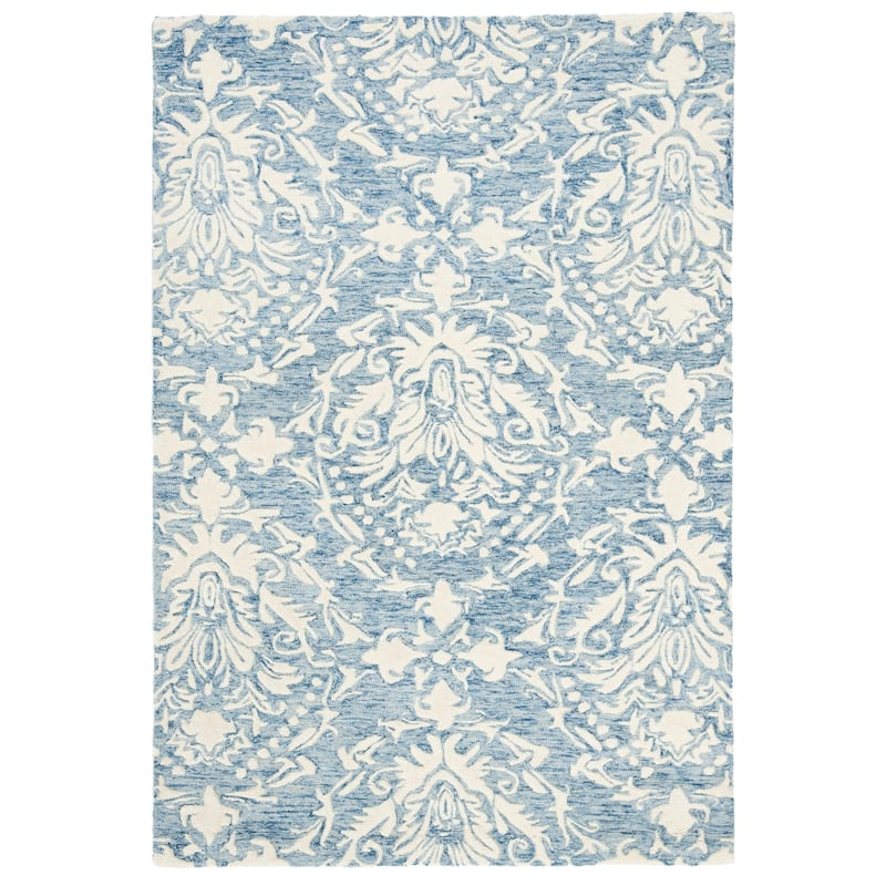 SAFAVIEH Handmade Blossom Lollie Modern Floral Wool Rug