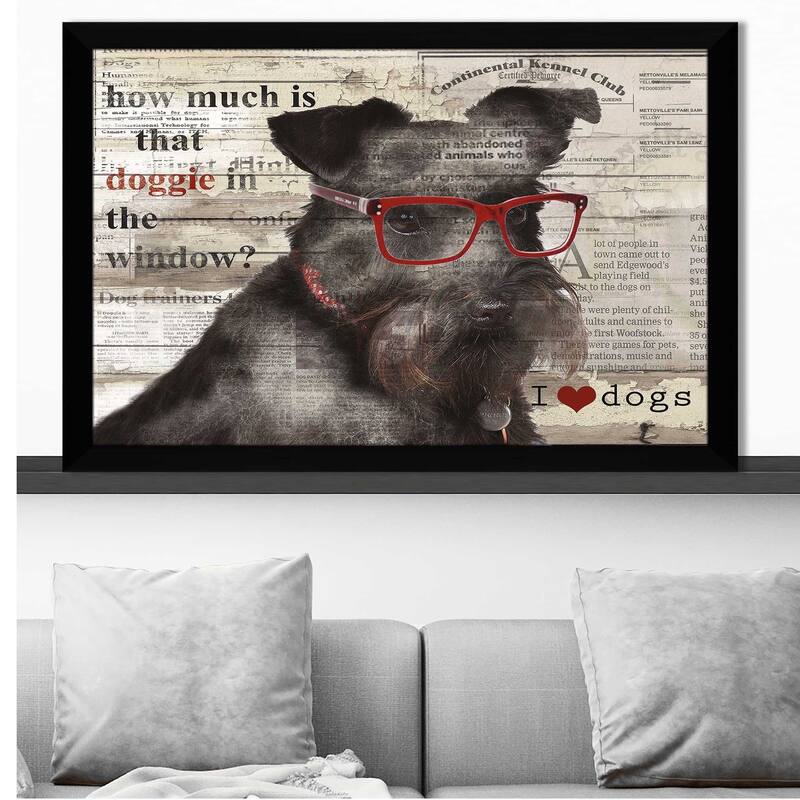 "Doggie In Window" by Carol Robinson Print on Acrylic