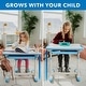 preview thumbnail 4 of 5, Mount-It! Height Adjustable Kid's Desk Set with Chair Blue