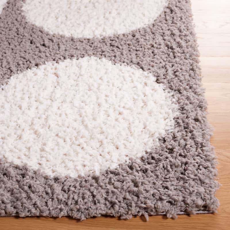 SAFAVIEH Calico Shag Kantha Geometric Dot 1.5-inch Thick Rug