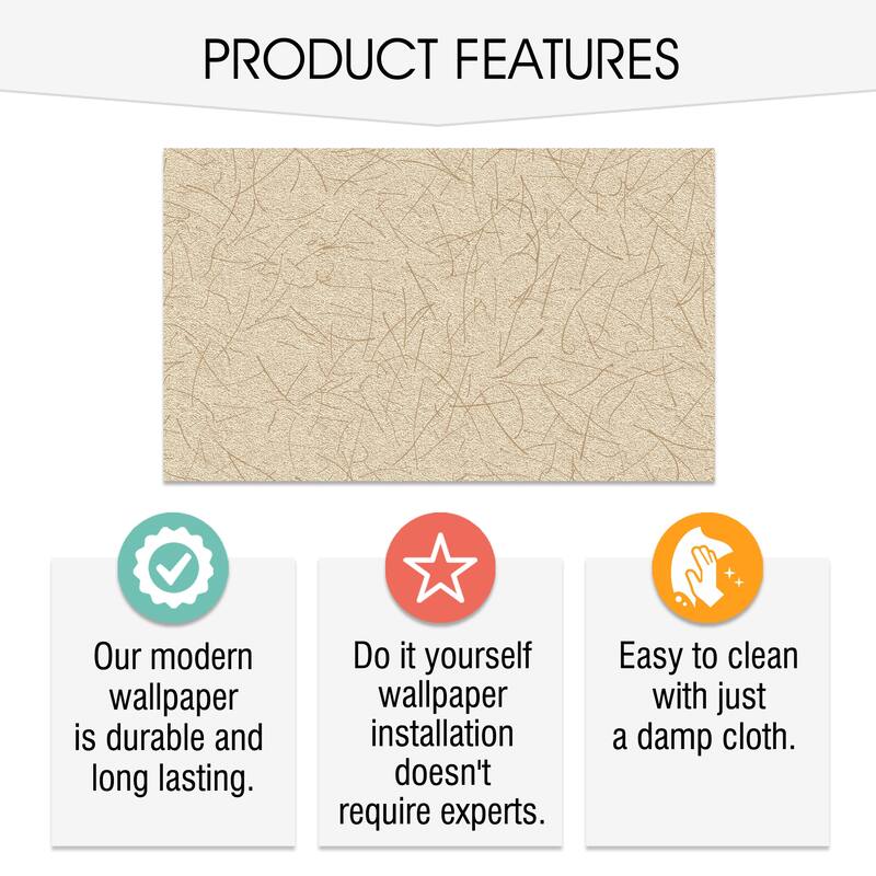 SUSSEXHOME Removable Wallpaper-Waterproof, Strippable, Light Resistance & Cleanable Wall Paper Roll-Wallpaper-Scratch