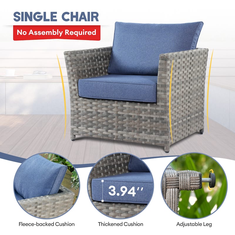 XIZZI 12-piece Outdoor Patio Furniture Sectional Set (fully assembled)