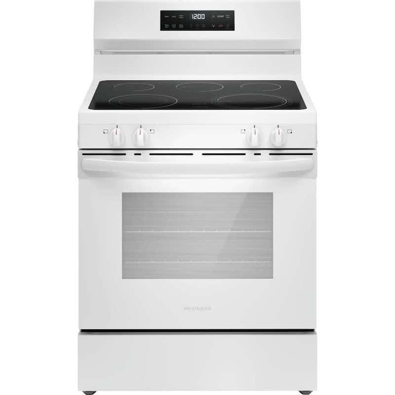 Frigidaire FCRE3062A 30" Wide 5.3 Cu. Ft. Slide In Electric Range with - White