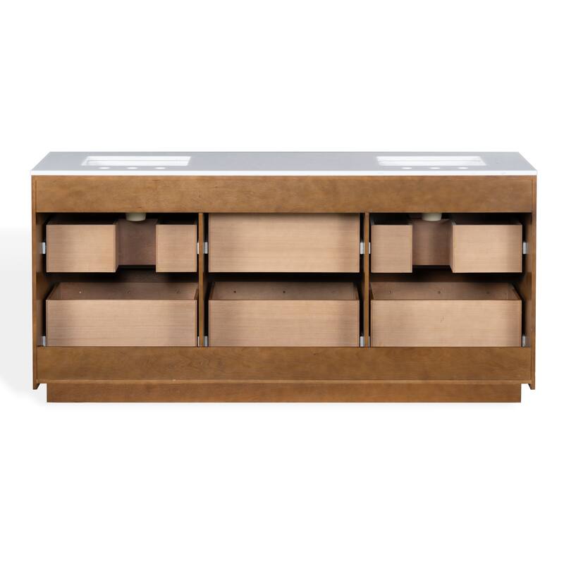 SAFAVIEH Couture Gabrietta Sink Vanity - 72"W x 22"D x 34"H