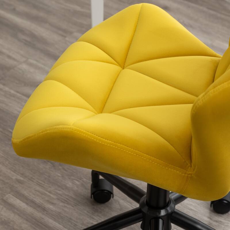 Roundhill Furniture Eldon Diamond Tufted Adjustable Swivel Office Chair
