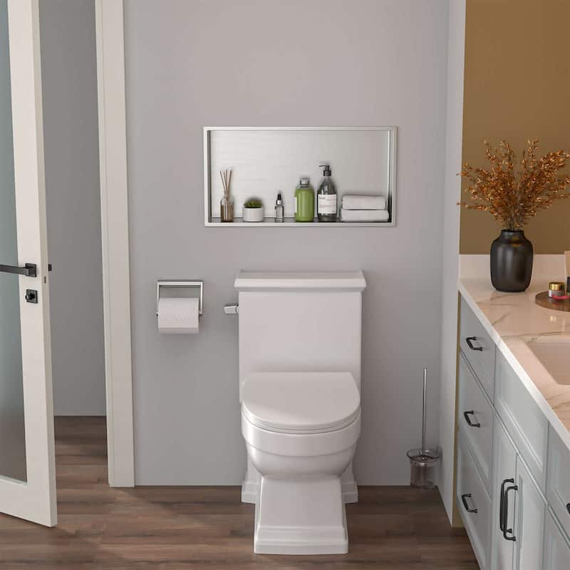 Lordear Brushed Stainless Steel 24'' x 12'' Bath Shower Niche Bathroom Storage