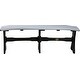 preview thumbnail 7 of 26, Poly Lumber Table Bench 52" - Dove Gray & Black