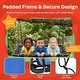 preview thumbnail 2 of 5, Platform Swing- 40"x30" Hanging Outdoor Tree or Playground Rectangle Bench Swing with Adjustable Rope by Hey! Play! - 40x30