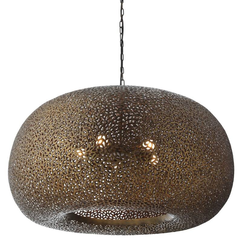 Metropolitan N1504 Moradabad 5 Light 35" Wide Pendant - Dark Antique Brass