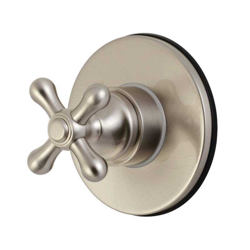 Kingston Brass Single-Handle Three-Way Diverter Valve with Trim Kit - Brushed Nickel