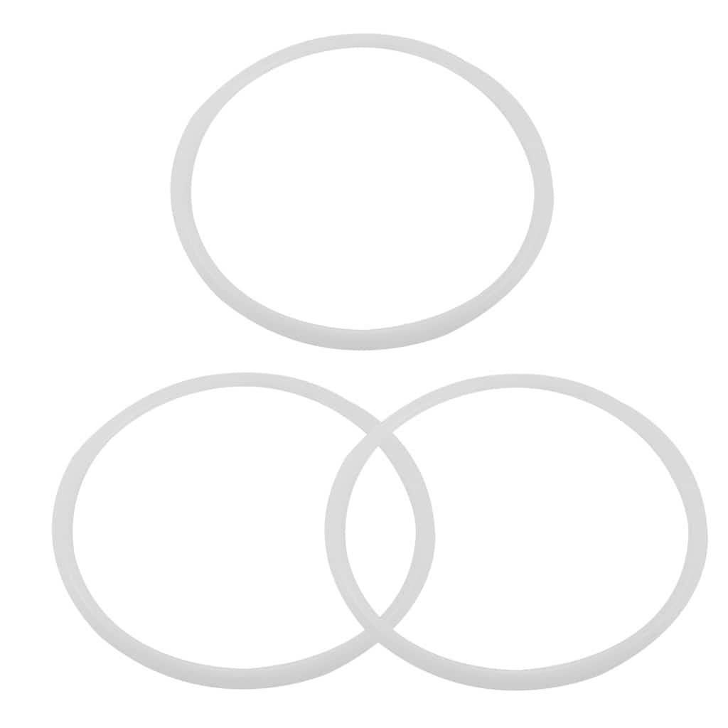 Pressure Cooker Rubber Gasket Sealing Ring 26cm Inner Dia 3pcs - Clear - 11.4" x 10.2"(Outer Dia*Inner Dia)