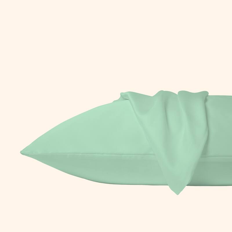 SHINE Good Morning Angel Satin Pillowcase 2-Piece Set to Elevate Your Back-to-School Dorm Style