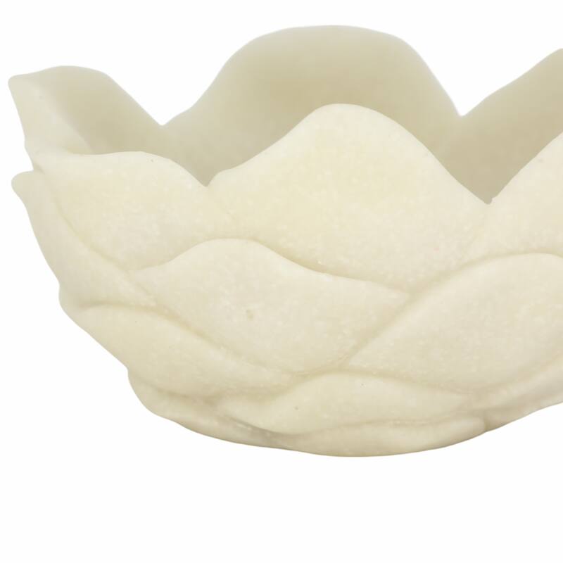 Decorative Resin Lotus Flower Inspired Bowl - 6" - 6.0"