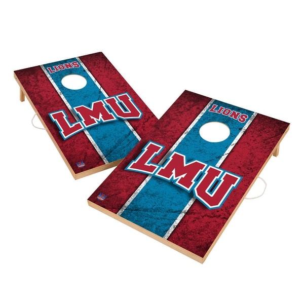 slide 2 of 5, Vintage Loyola Marymount University Lions Regulation 2x4 Cornhole Set