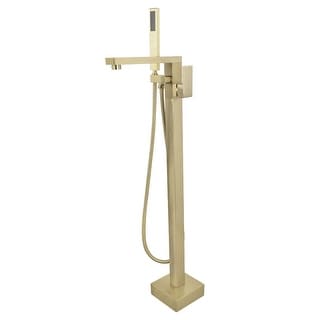 Single Handle Floor Mounted Freestanding Tub Filler With Handshower ...