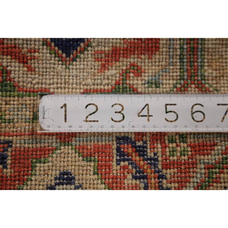 Medallion Heriz Serapi Vegetable Dye Rug Hand-Knotted Wool Carpet - 2'11"x 4'10"