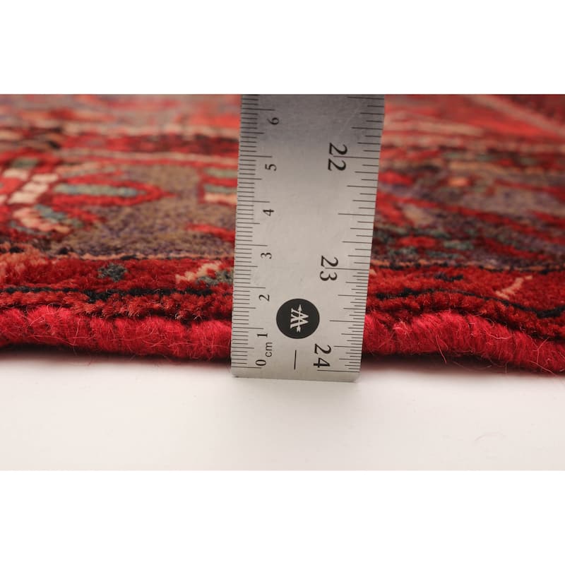 ECARPETGALLERY Hand-knotted Andelz Red Wool Rug - 4'5 x 8'6