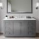 Option Dark Gray / White Quartz Top / Brushed Nickel