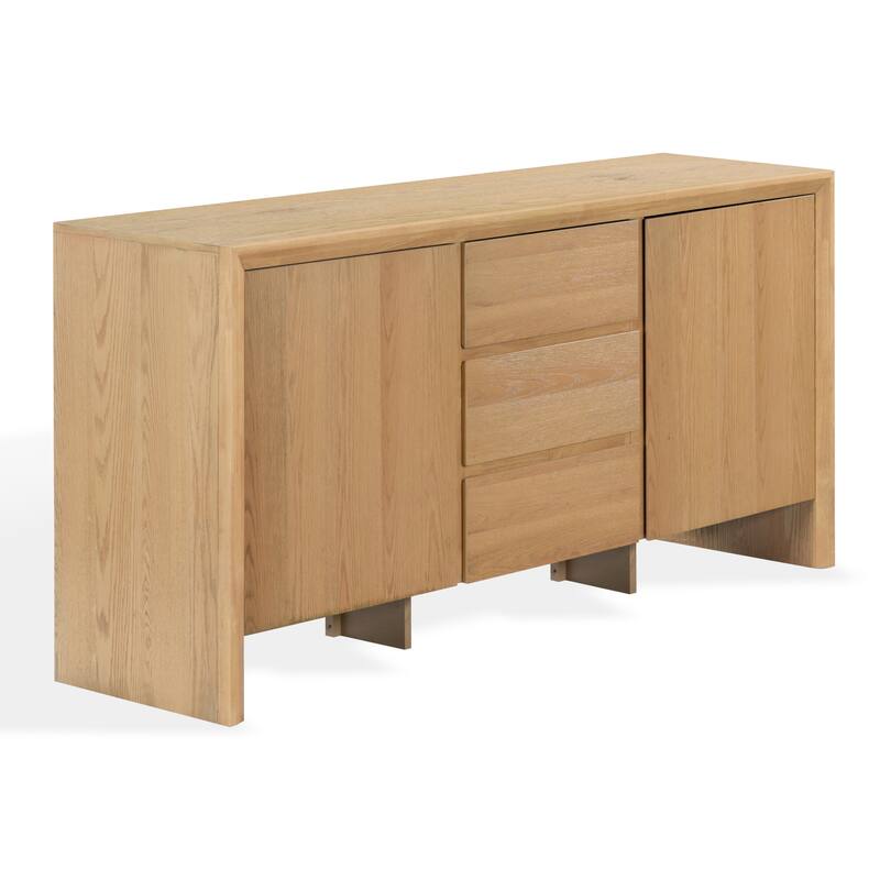 SAFAVIEH Couture Darnell Wood 3-Drawer Sideboard - 74"W x 19"D x 36"H