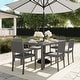 preview thumbnail 6 of 21, Martha Stewart 7pc Rattan Patio Dining Set - 6 Chairs, Table - 62"D x 39"W x 30"H