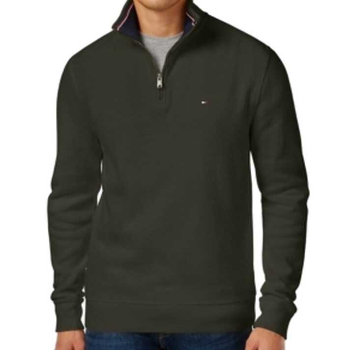 Tommy Hilfiger Mens Big and Tall 1/4 Zip Pullover Sweater Pullovers
