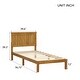 preview thumbnail 6 of 4, Twin Size Wooden Platform Bed with Headboard and Strong and Durable Frame and Plenty Storage Space