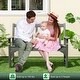 preview thumbnail 5 of 7, All-Weather HDPE 2-Person Garden Bench with Backrest and Armrests-Gray - 50" x 24" x 35"