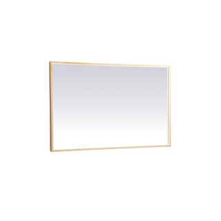 Elegant Lighting MRE63048 Pier 30" x 48" Modern Rectangular Aluminum