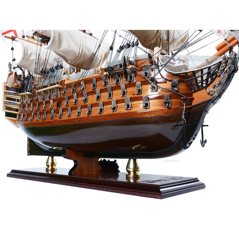 HMS Victory Limited Edition Downwind Full Sails Only 100 Units Produced Admiral Line - Multi-Color