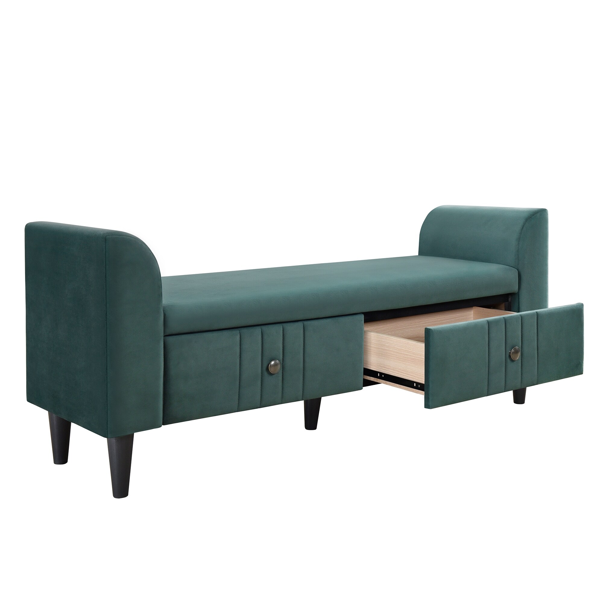 Storage ottoman 2025 bench with drawers